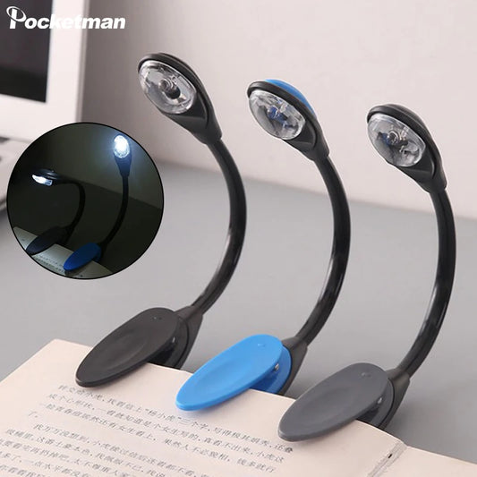 Mini LED Book Light Desk Lamp – Adjustable Clip Night Reading Light