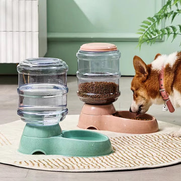 Large Capacity Automatic Feeder & Water Dispenser for Medium-Sized Dogs