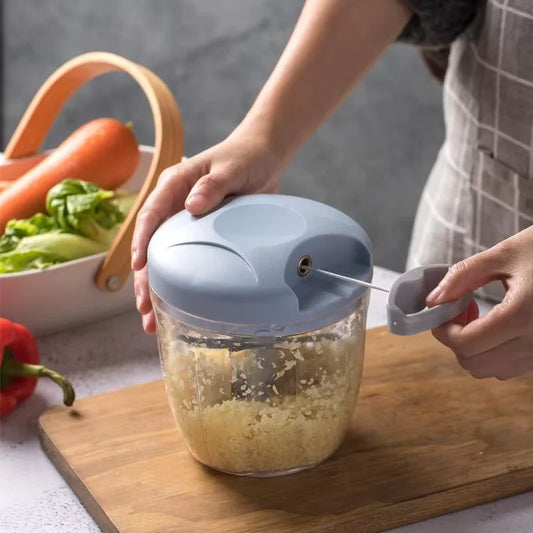 500/900ml Manual Garlic, Vegetable & Meat Chopper